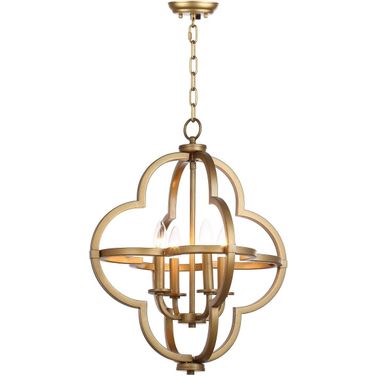Millard Gold 18.5 Inch Adjustable Orb Pendant