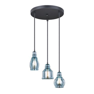 Millie 3L Assorted Mini Pendant In Oil Rubbed Bronze
