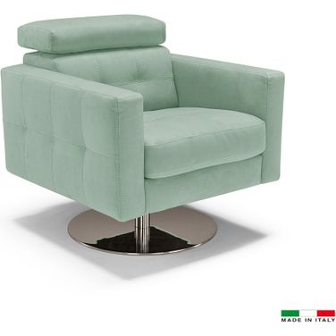 Milo-2 Swivel Arm Chair In Seaform