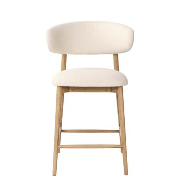 Milo Counter Stool In Savile Flax and Natural