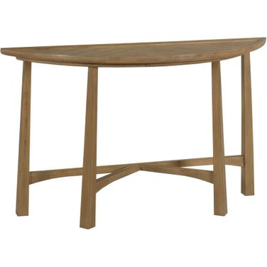 Milo Demilune Console Table In Toffee