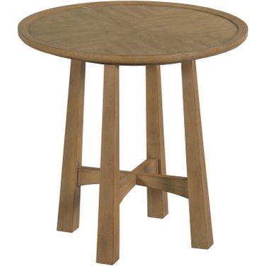 Milo Large Round End Table In Toffee