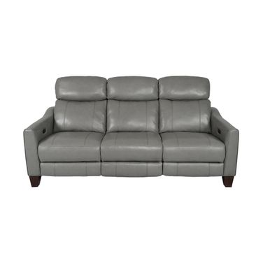 Milos 83 Inch Zero Gravity Power Reclining Sofa In Light Gray