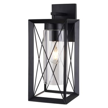 Milton 7 Inch Outdoor Wall Light In Matte Black