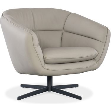 Mina Swivel Chair In Beige