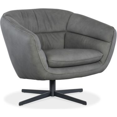 Mina Swivel Chair In Gray