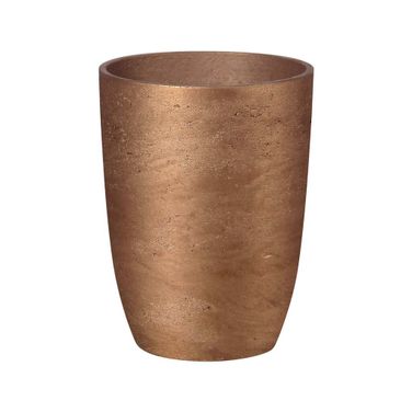 Mineral Medium Tapered Vase In Metallic Bronze