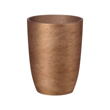 Mineral Small Tapered Vase In Metallic Bronze