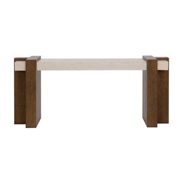Minerva Console Table In Cream and Brown