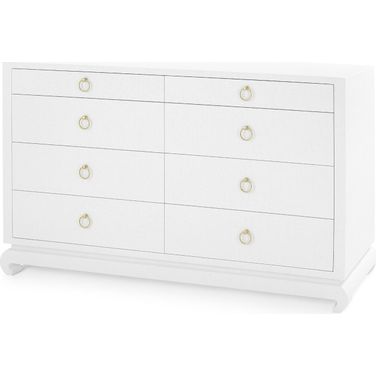 Ming Extra Large 8-Drawer In Chiffon White