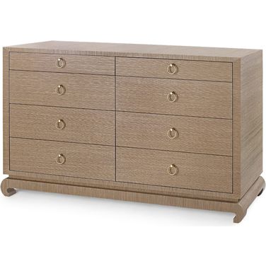 Ming Extra Large 8-Drawer In Flax Brown