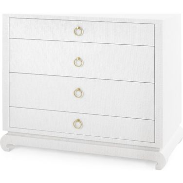 Ming Large 4-Drawer In Chiffon White
