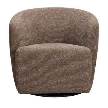 Mingle Swivel Glider Accent Chair In Thatch Brown