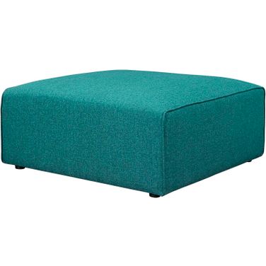 Mingle Teal Fabric Ottoman