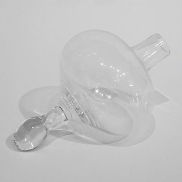 Mini Floating Droplet Vase In White