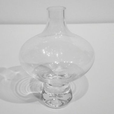 Mini Floating Footed Vase In White