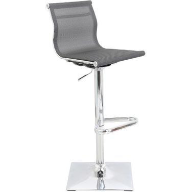 Mirage Silver Adjustable Barstool