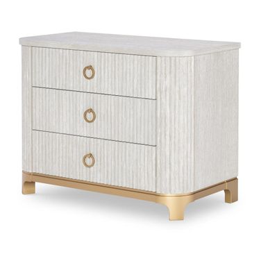 Miramar 3 Drawer Chest Nightstand In Oyster
