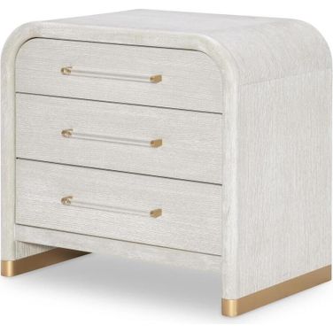 Miramar 3 Drawer Nightstand In Oyster
