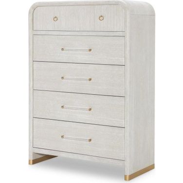 Miramar 5 Drawer Chest In Oyster