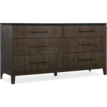 Miramar Aventura Dark Wood Raphael 6 Drawer Dresser