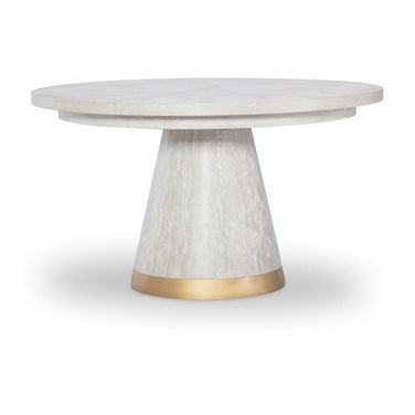 Miramar Complete Round Dining Table In Oyster