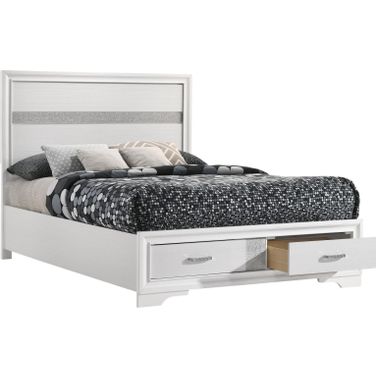 Miranda Full Storage Bed White