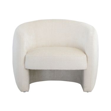 Mircea Lounge Chair In Bergen Ivory