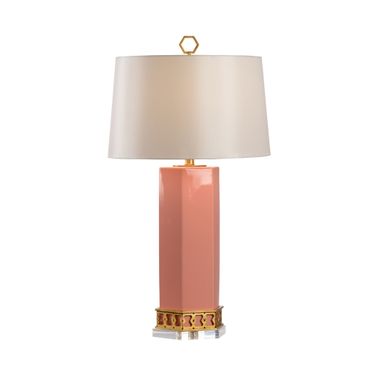 Miriam Table Lamp In Pink and Gold