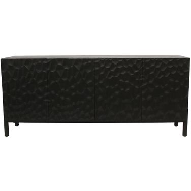 Misaki Oak Sideboard In Black