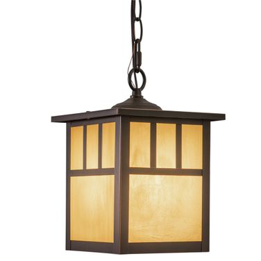 Mission 7 Inch Outdoor Pendant In Burnished Bronze