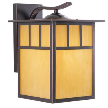 Mission 9 Inch Outdoor Wall Light In Burnished Bronze