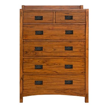 Mission Hill Medium Harvest 6 Drawer Chest