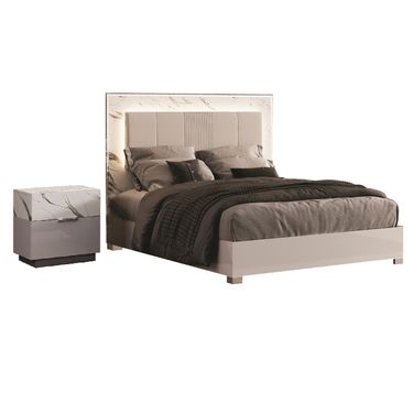 Mist Panel Bedroom Set In White