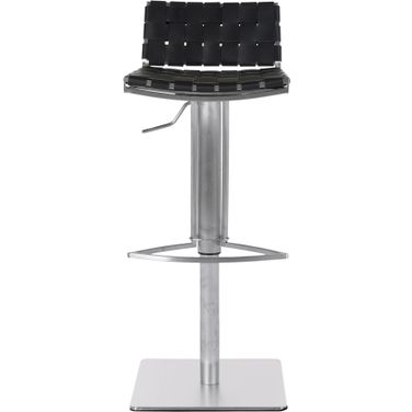Mitchell Black Gas Lift Swivel Bar Stool