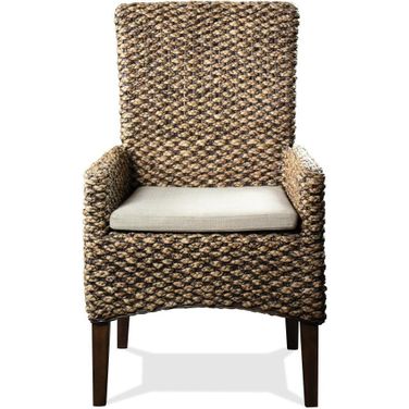 Mix-N-Match Chairs Woven Arm Chair Set of 2 In Hazelnut