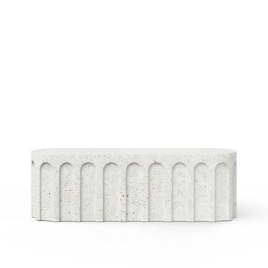 Mixx Atlas Bench In Ivory Terrazzo