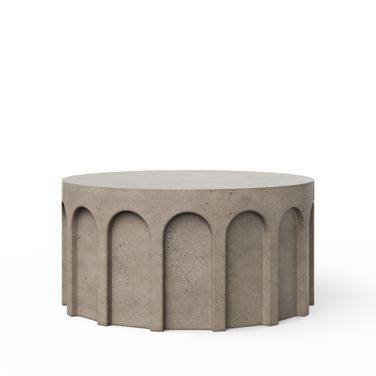 Mixx Atlas Round Coffee Table In Dark Grey