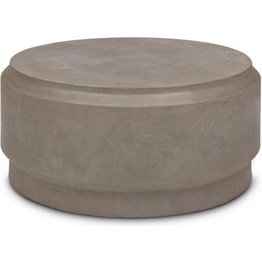 Mixx Barrel 39 Inch Coffee Table In Dark Grey