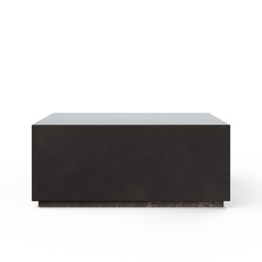 Mixx Bloc 39.5 Inch Square Coffee Table In Lava