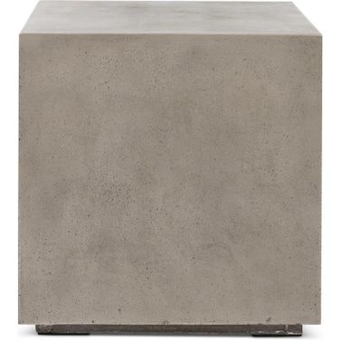 Mixx Bloc End Table In Dark Grey