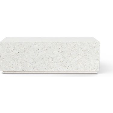 Mixx Bloc Rectangular Coffee Table In Ivory Terrazzo