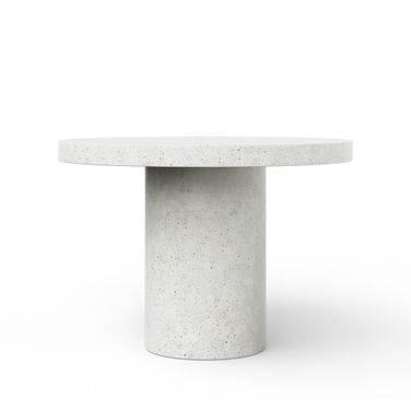 Mixx Circa 60 Inch Dia. Bar Height Dining Table In Ivory Terrazzo