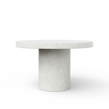 Mixx Circa 60 Inch Dia. Counter Height Dining Table In Ivory Terrazzo