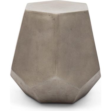Mixx Faceted Stool In Dark Grey