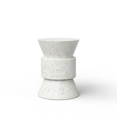Mixx Jackson Stool In Ivory Terrazzo