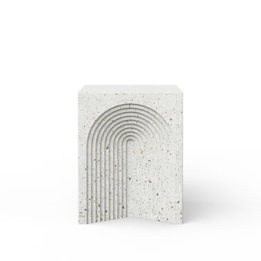 Mixx Orion Stool In Ivory Terrazzo