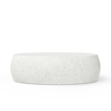 Mixx Pebble Coffee Table In Ivory Terrazzo