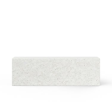 Mixx Una 59.75 Inch Bench In Ivory Terrazzo