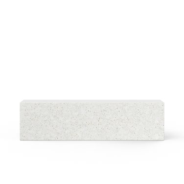 Mixx Una 70.75 Inch Bench In Ivory Terrazzo